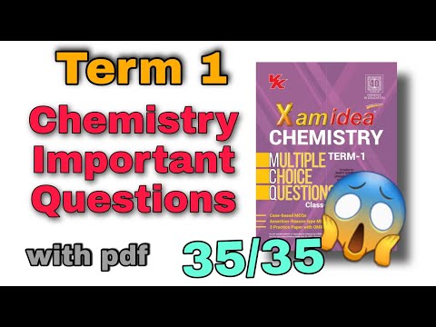 Xam Idea class12 term-1 chemistry || Score 35/35