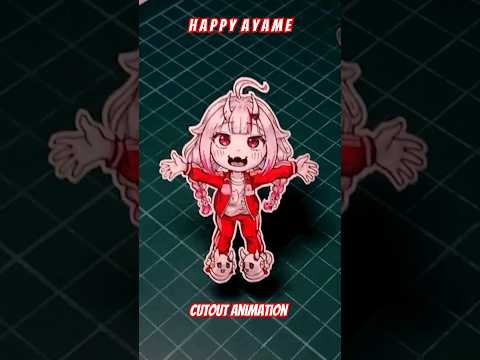Happy Ayame! - Cutout Animation #vtuber #cutouts #hololive