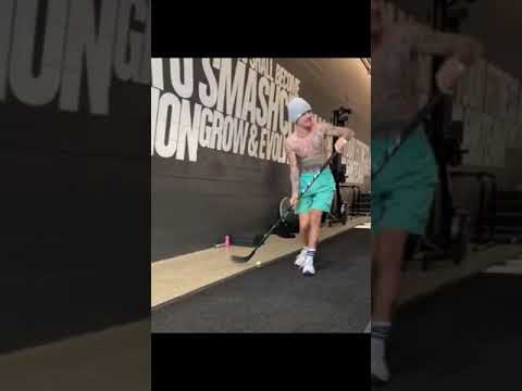 Justin Bieber hockey training