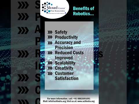 Benefits of Robotics | Shard Center for innovation  #innovations #robotics #ml #viralshorts #edukasi