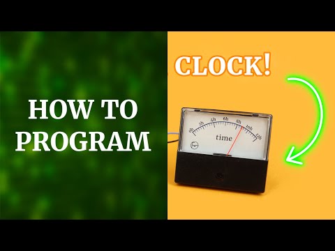 How to program an analog clock with a microcontroller