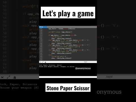 Let's try this fun game | Practice Days | Python Script #shortsfeed #ashortaday #learning