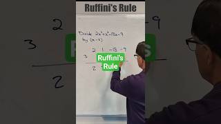 Ruffini's Rule #maths #mathstips #mathstipsandtricks #mathshacks