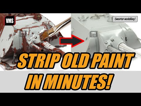How to remove paint from plastic model, easy model paint stripping with best remover VMS Clean Slate