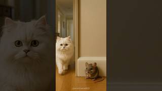 Hallway Showdown: Mouse Prank vs Chinchilla Reflexes 🐭⚡