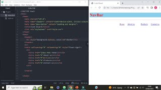 How to create a responsive Navigation bar using table cells in HTML | Coding Tutorial