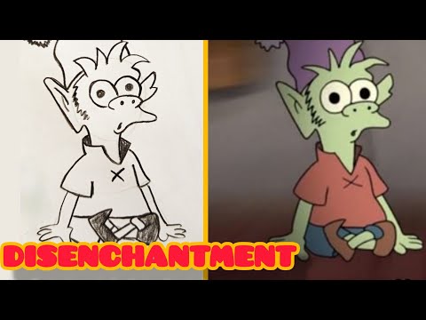 Elfo drawing || Princess Bean ||  Disenchantment ||sketck || Animation    Disenchantment || Luci||