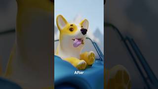 3d dog animation #animation #3d #blender #modeling #aftereffects #art #charactermodeling #corgi