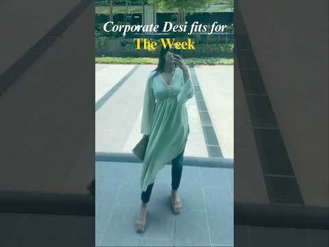 A Week of Office Wear ✨ | Desi Work Outfit Ideas 👩🏽‍💻 #softwareengineer #officewear #officeday