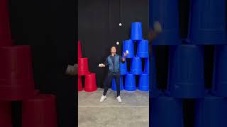 5 ball juggling trick!