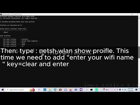 How to know your wifi password in cmd #commandprompt