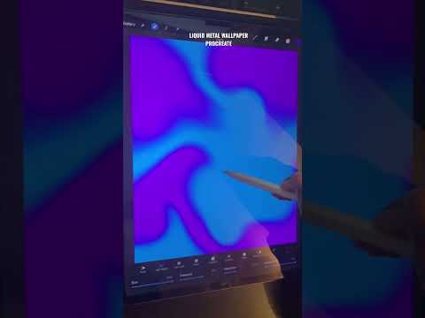 Liquid Metal wallpaper made in PROCREATE. Subscribe for full tutorials #graphicdesign #procreate
