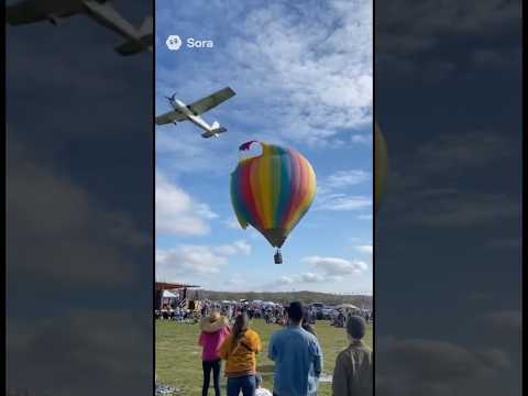 Sky collision! The plane ripped it apart mid-air.  #crash #plane #collision #airplane #sky