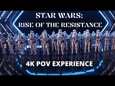 Star Wars Rise of the Resistance Trackless Ride at Disney's Hollywood Studios - 4K POV
