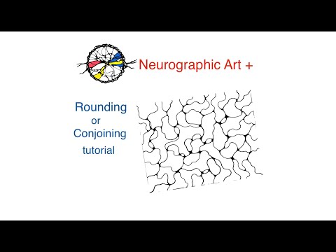Neurographic Art. Rounding or conjoining tutorial
