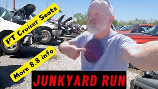 Junkyard Run Ep. 5 - Checking seats and more 8.8 knowledge #poweraddictscrew