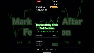 Stocks Surge Post-Fed Announcement 🚀 #stocks #everythingrobcrypto #stockmarket #robinhood