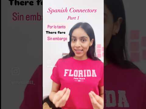 Spanish connectors ! #spanishlanguage #spanishlessons #shorts #reels #learnspanish #españa #español