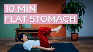 10 Min Flat Stomach Pilates Workout | Beginner Abs & Core (No Equipment)