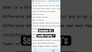 Why TestNG Priority ? #selenium #automationtesting #seleniumtekautomation