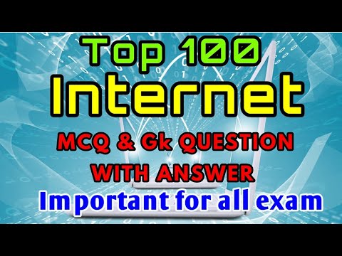 Top 100 Internet McQ & Gk  question with answers important for all exam
