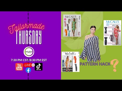 Tailormade Thursday: Pattern Hack -TNT Pattern McCalls 6886/8058