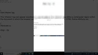 Html Iframe Tag. | Day - 12 | #shorts #html