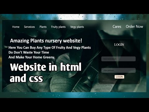 How to make animated nursery website in html and css/ animated website banane ka tarika.