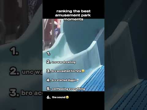 Ranking the best amusement park moments #funnyshorts #funny #ranking #amusementpark #waterpark