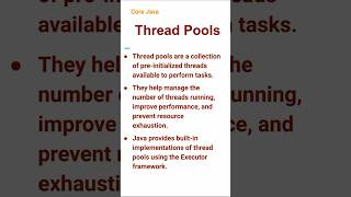 Thread Pools (66) #corejava