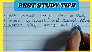 Top Study Tips for Students in English part-2 || Best Ways to Smart Study || Piece of Writing