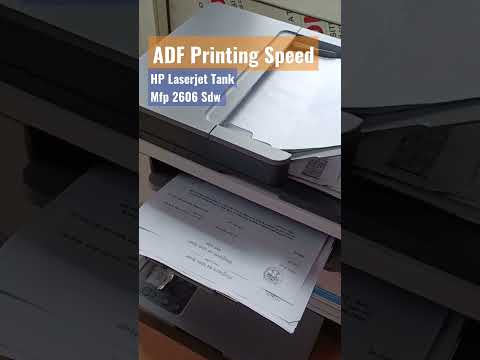 ADF Printing || HP Laserjet Tank Mfp 2606 sdw || #hp #hpprinter #laserprinter