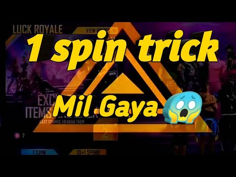 BTS ROYAL RETURN FREE FIRE | 1 SPIN TRICK | MIL GAYA 🥳..........