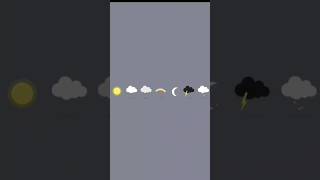CSS Weather animation #animation #css #shortsvideo
