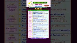 UGC NET Computer Science Textbooks - 2025 #ugcnet #ugcnet2025#ugcnetcs#ugcnettamil #shorts #trending