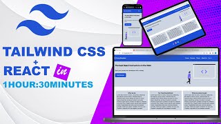 Tailwind CSS Crash Course For Beginners | Build Project from Scratch | React JS + Tailwind