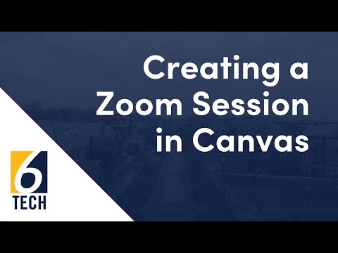 Creating a Zoom Session in Canvas