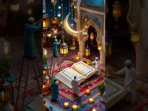 Ramadan Kareem 🌙✨#ramadan #2025 #miniature #islamic #music  #aivideo #allah