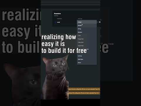 Typeform is free for you  #flutterflow #funnycats #coding