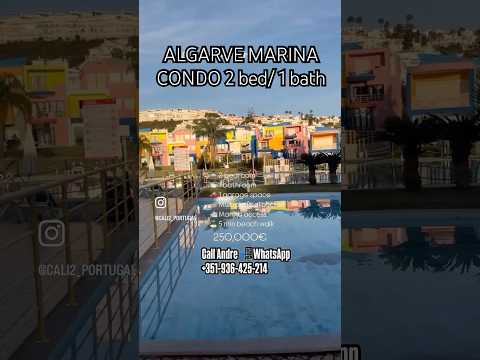 Algarve Marina Condo 2 bed/1bath, garage 5 min Beach Walk