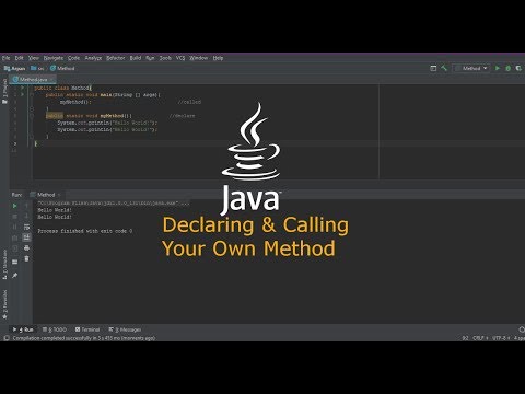 Create/Declare Method in JAVA | Java Core | ARBX 2019