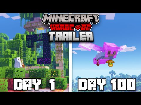 Surviving 100 Days in the MINECRAFT TRAILER