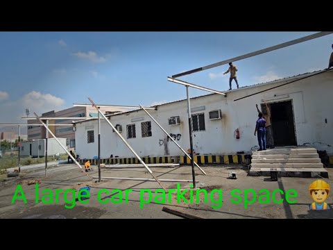car parking shed  repairing #shortsfeed #trending #viralsong #reels #short #viral