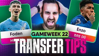 FPL GW22 TRANSFER TIPS 🔥 | Fantasy Premier League 25/26