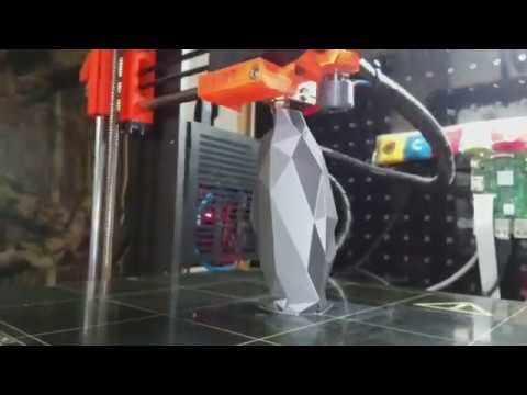Prusa i3 MK2 Timelapse - Low Poly Penguin