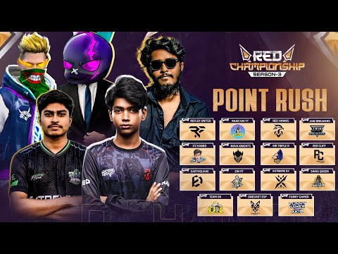 [🔴LIVE] RED CHAMPIONSHIP S-3 | POINT RUSH | FREE FIRE@RedHawksOfficials@raadvaiyt829@MrTripleR