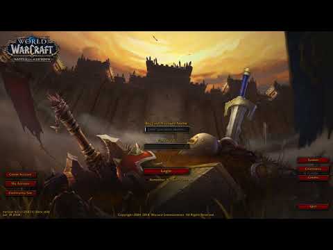 World Of Warcraft: Battle for Azeroth - login screen