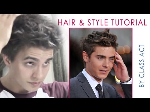 ZAC EFRON HAIR & STYLE / BED HEAD HAIRSTYLE