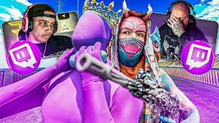 Killing Twitch Streamers On Rebirth Island (Both POV's) #12