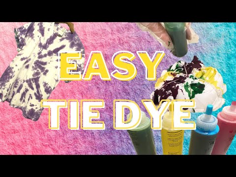 ENG & KOR SUB) EASY TIE DYE | 타이다이 손쉽게 하는 법!